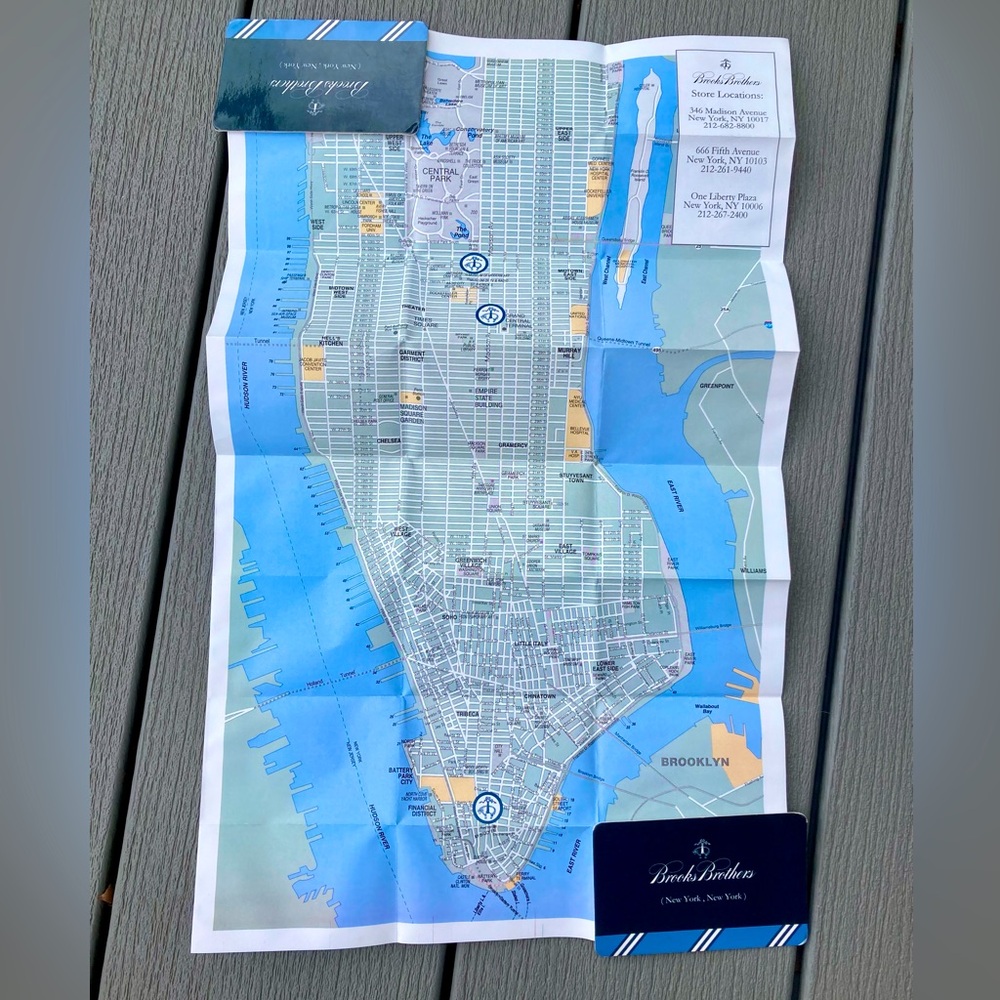 Brooks Brothers New York City Subway Map